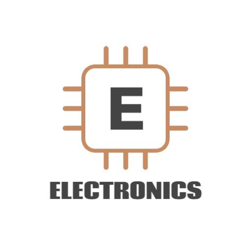 Modern Circuit Board Design Representing Electronics Industry Logo Template