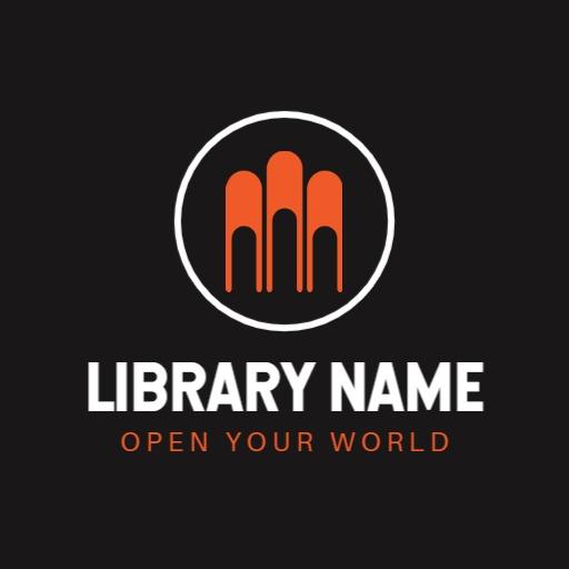 Modern Circular Design Featuring Vibrant Orange Elements Logo Template