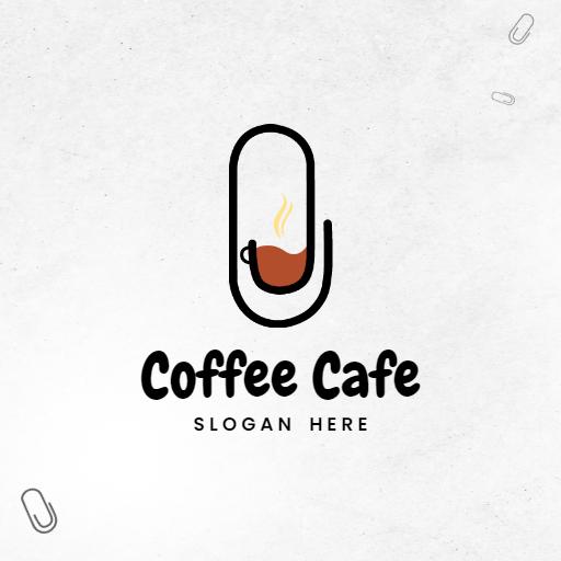 Modern Coffee Cup Design Capturing Cafe Ambiance Logo Template