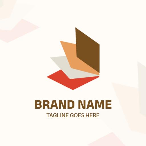 Modern Colorful Tile Design Showcasing Stylish Interiors Logo Template