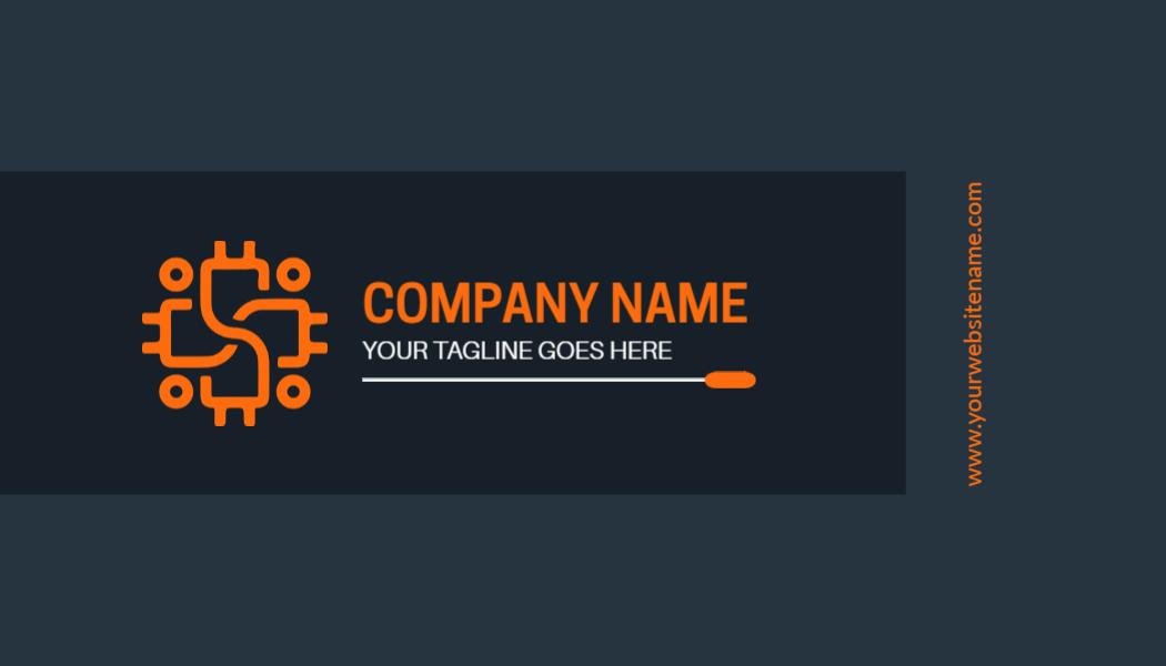 Modern Dark Electrician Logo Design Business Card Template