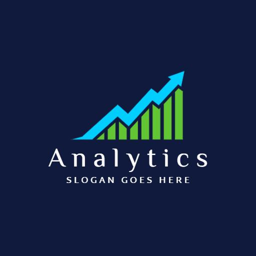 Modern Data Growth Visualization for Analytics Insights Logo Template
