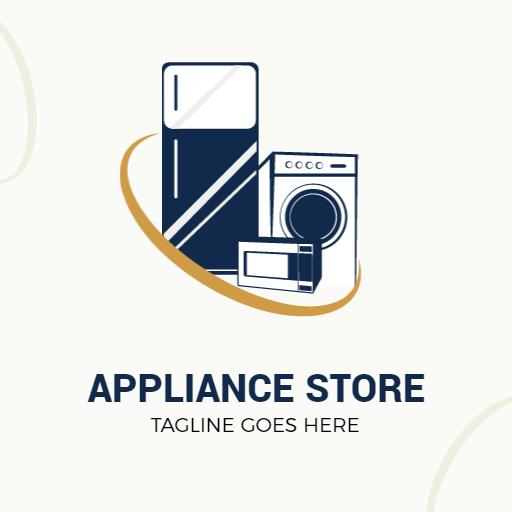 Modern Design Showcasing Essential Home Appliance Store Logo Template