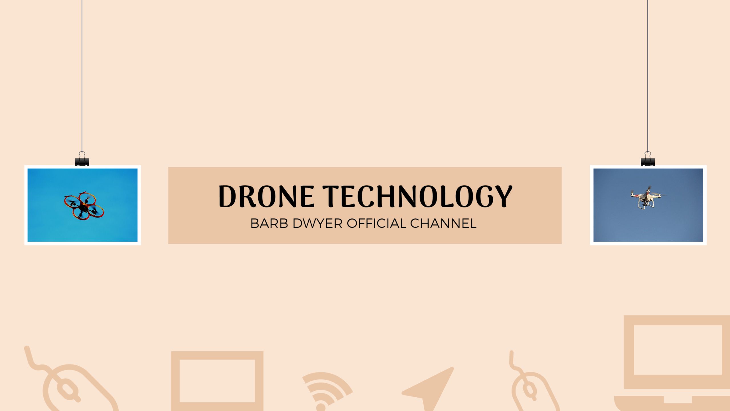 Modern Drone Technology Theme Featuring Aerial Views YouTube Banner Template