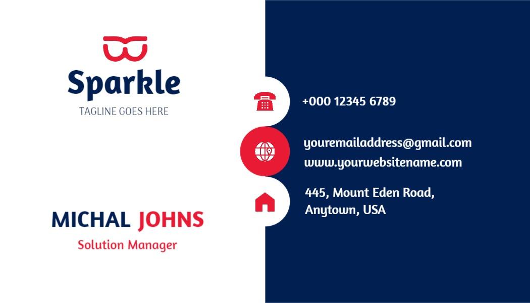 Modern Dual-Color Professional Corporate Business Card Template