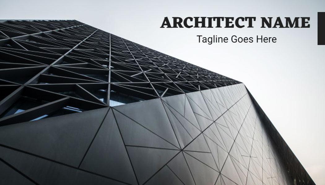 Modern Geometric Architecture Firm Business Card Template