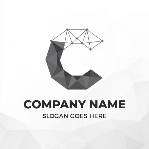 Modern Geometric C Letter Design for Innovative Branding Logo Template