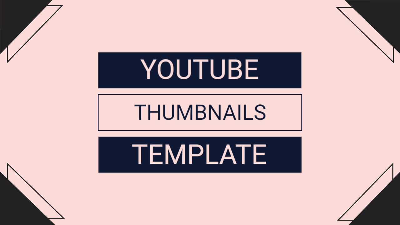 Modern Geometric Pattern Abstract YouTube Thumbnail Template
