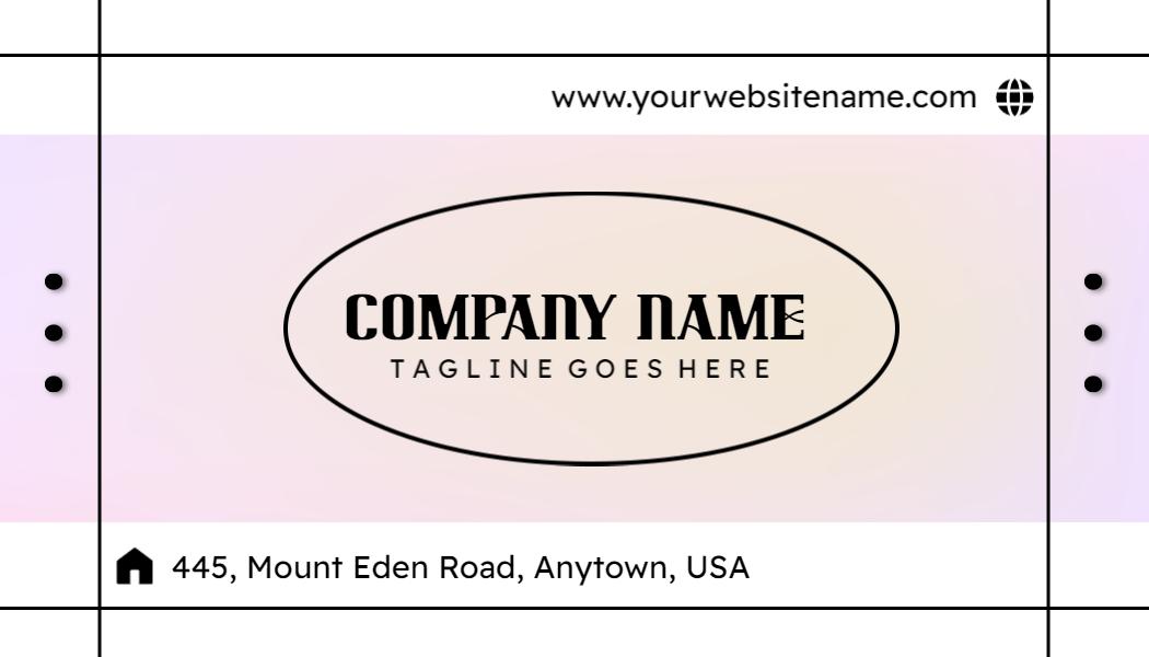 Modern Gradient Professional Service Visiting Card Template
