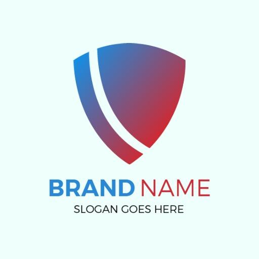Modern Gradient Shield Design Representing Security Assurance Logo Template