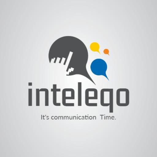 Modern Gray and Colorful Speech Bubbles Communication Logo Template