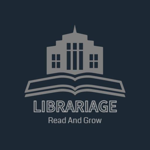 Modern Gray Library Design Promoting Literacy Growth Logo Template