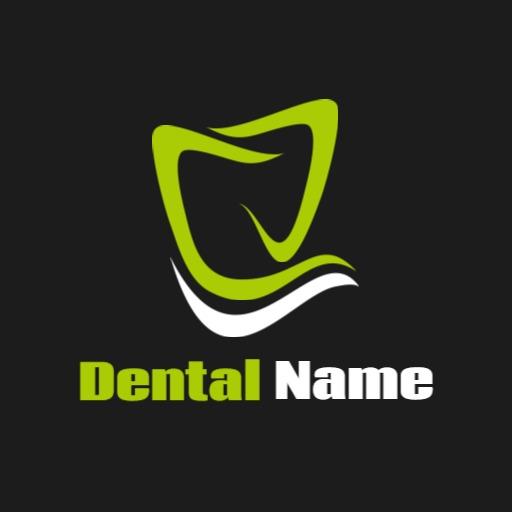 Modern Green and White Dental Care Logo for Fresh Smiles Logo Template