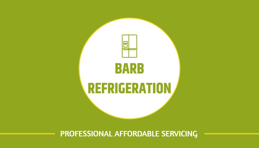 Modern Green Refrigeration Expert Visiting Card Template