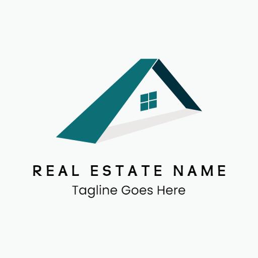 Modern House Design with Clean Lines for Real Estate Logo Template