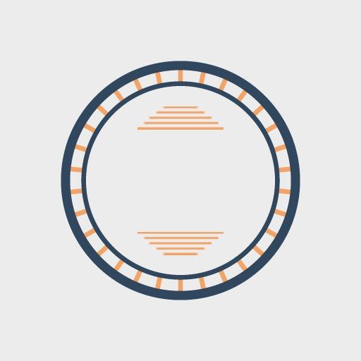 Modern Minimalist Design with Blank Circle Feature Logo Template