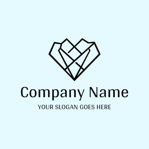 Modern Minimalist Heart Design for Innovative Company Logo Template