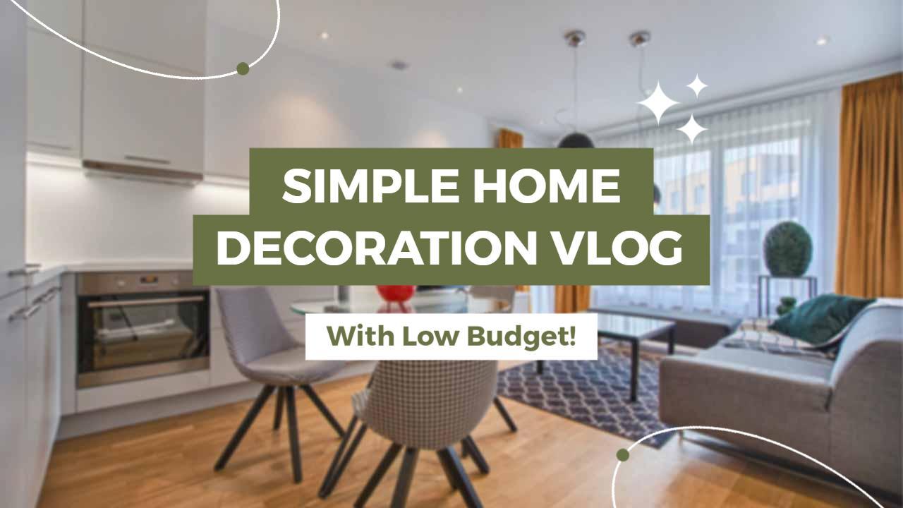 Modern Minimalist Home Makeover Vlog YouTube Thumbnail Template