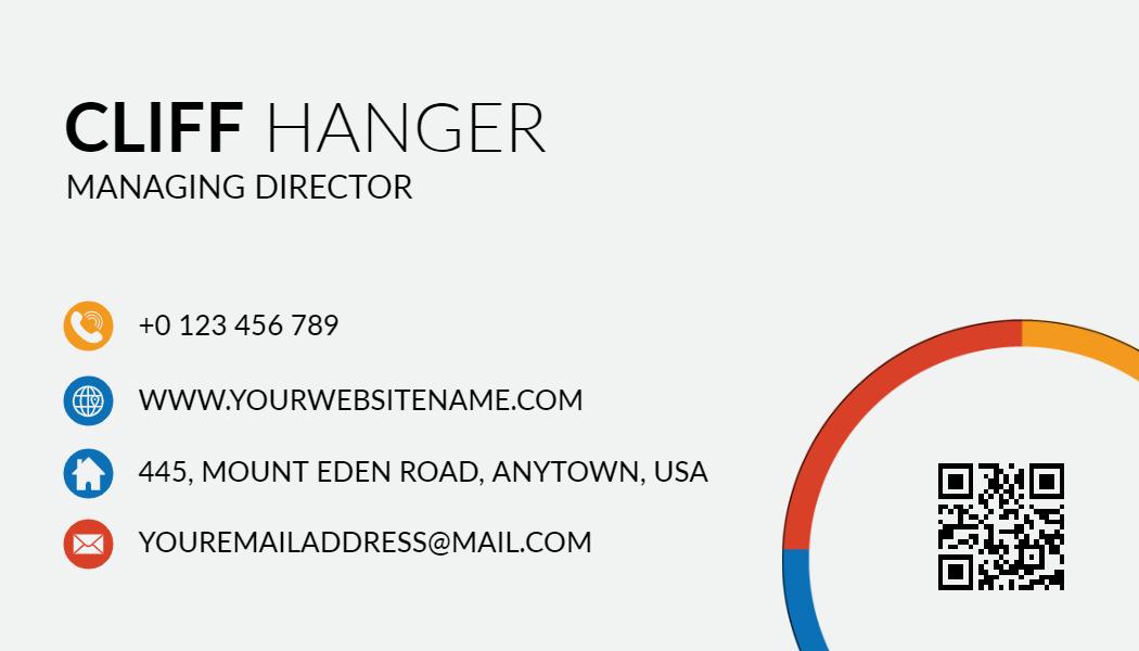 Modern Multi-Color Professional Visiting Card Template