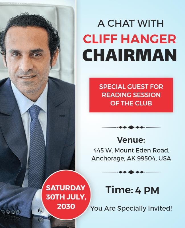 Modern Professional Event Invitation Poster Template