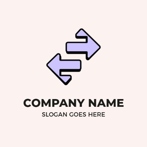 Modern Purple S Letter Design Representing Dynamic Movement Logo Template