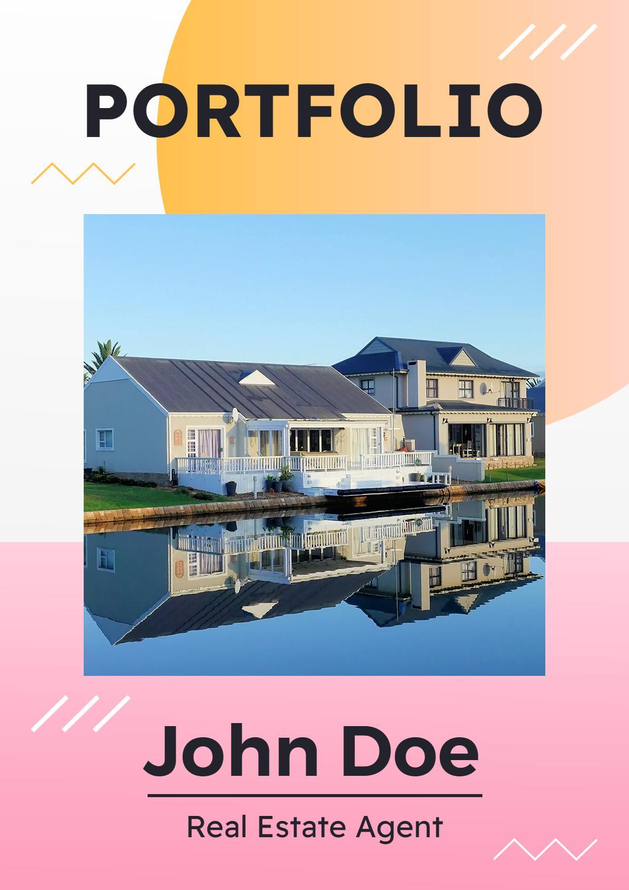 Modern Real Estate Agent Portfolio with Project Highlights Brochure Template
