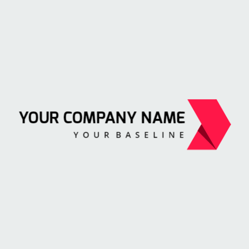 Modern Red and Black Design Showcasing Your Company Logo Template