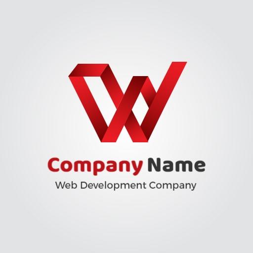 Modern Red and Gray Design for Innovative Website Logo Template