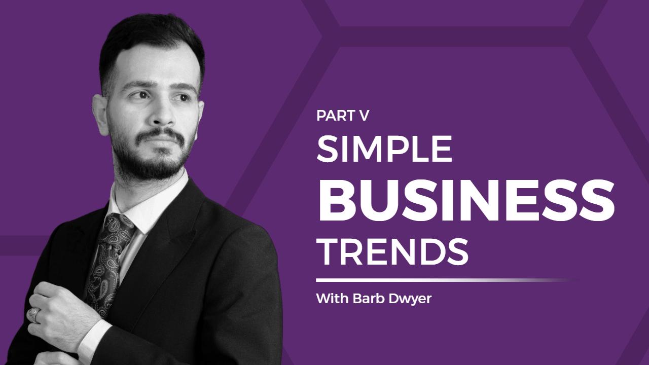 Modern Simple Business Trends Analysis YouTube Thumbnail Template