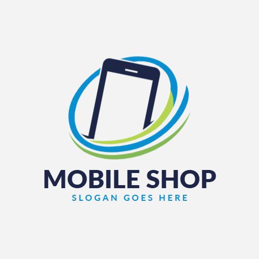 Modern Smartphone Design with Elegance for Mobile Shop Logo Template