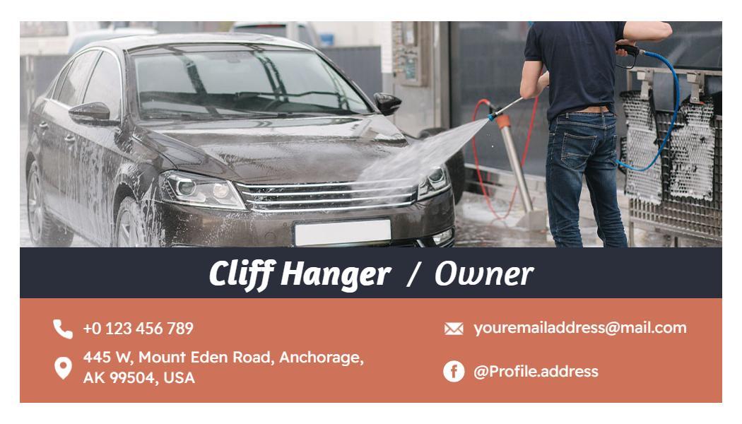Modern Stylish Pressure Washing Business Card Template