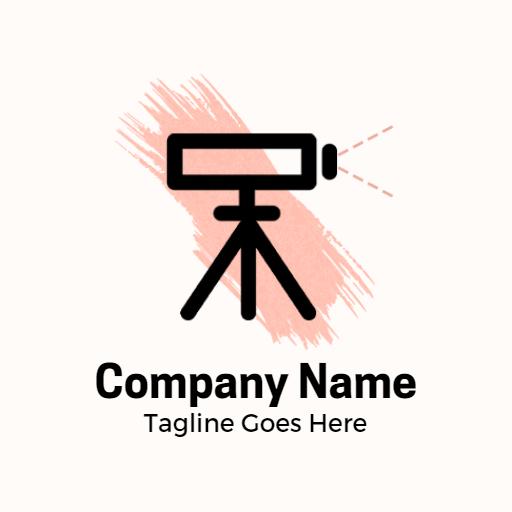 Modern Surveying Equipment Highlighting Precision Work Logo Template