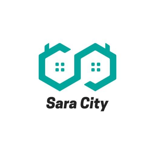 Modern Teal and Hexagonal City Logo Design Concept Logo Template