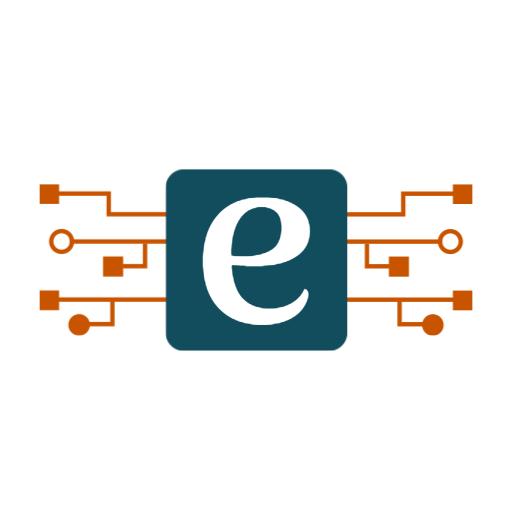 Modern Tech-Inspired Alphabet Design with Network Elements Logo Template