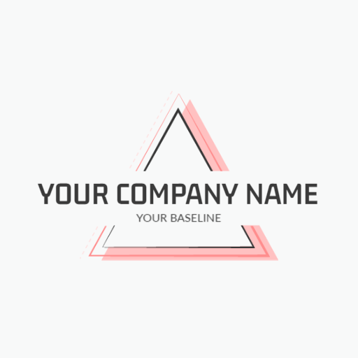 Modern Triangular Design Showcasing Your Company Logo Template