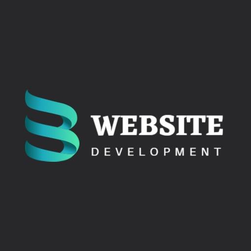 Modern Turquoise and Black Website Development Logo Template