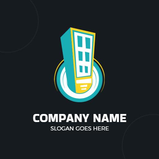 Modern Turquoise Vending Machine Design with Urban Flair Logo Template
