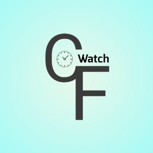 Modern Typography Design Featuring Stylish Watch Elements Logo Template