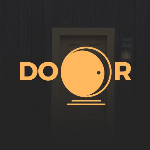 Modern Yellow Door Design Symbolizing Entryway Access Logo Template