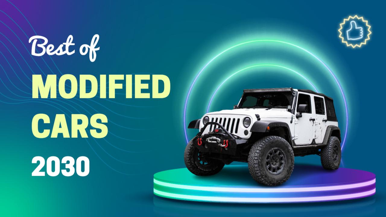 Modified Cars Showcase 2030 YouTube Thumbnail Template