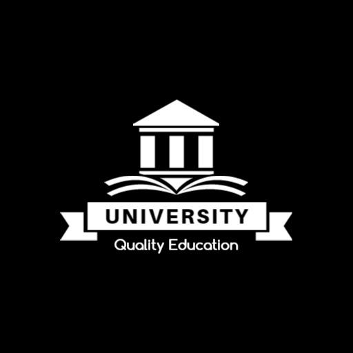 Monochrome Design Highlighting University Education Logo Template