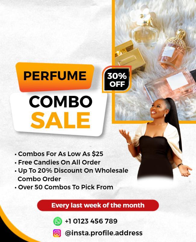 Monthly Perfume Combo Sale Flyer Template