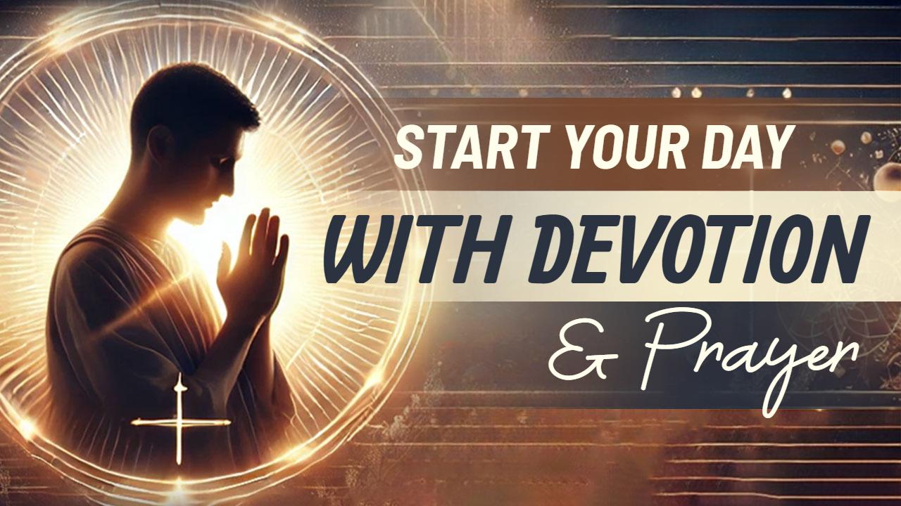 Morning Devotional Prayer Meditation Events YouTube Thumbnail Template