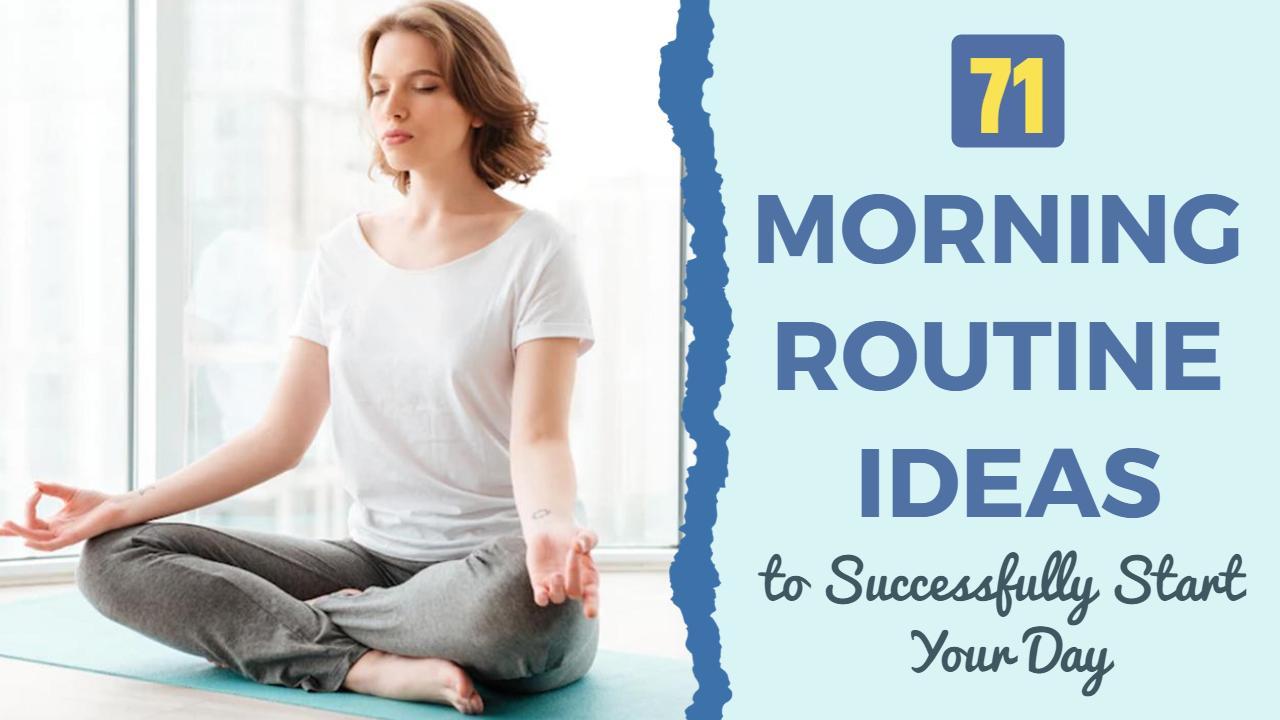 Morning Yoga Routine Ideas for Mindfulness YouTube Thumbnail Template