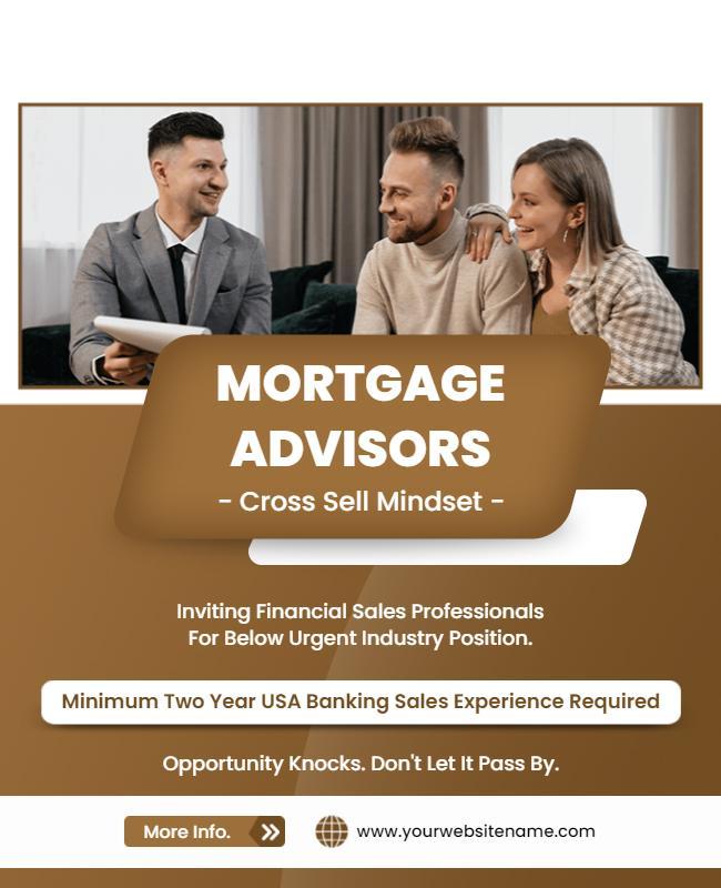 Mortgage Advisor Recruitment Event Flyer Template