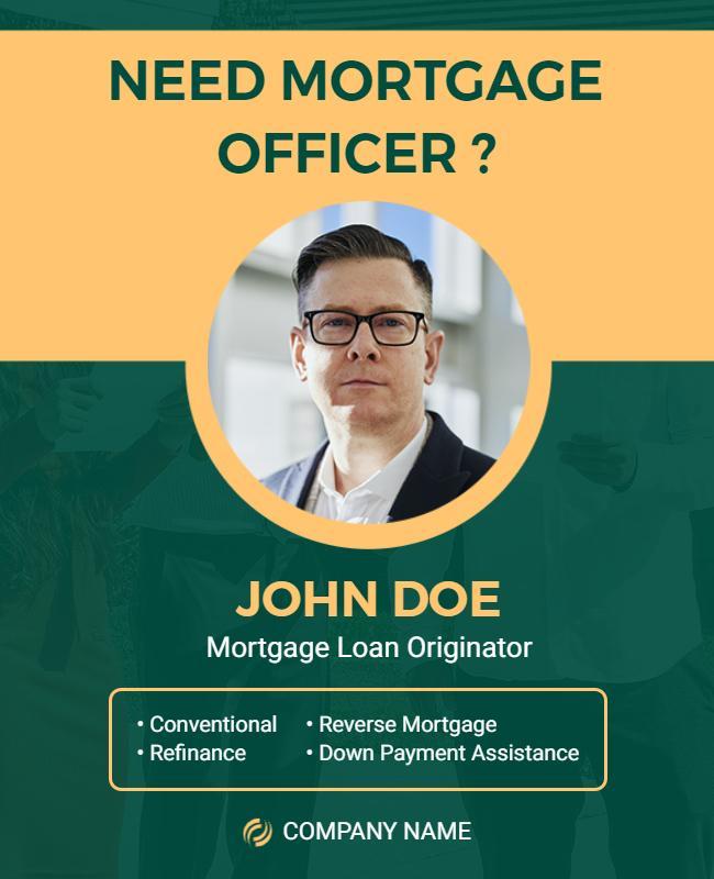 Mortgage Loan Services Promotion Flyer Template