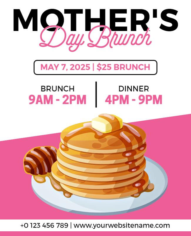 Mothers Day Brunch Event Flyer Template