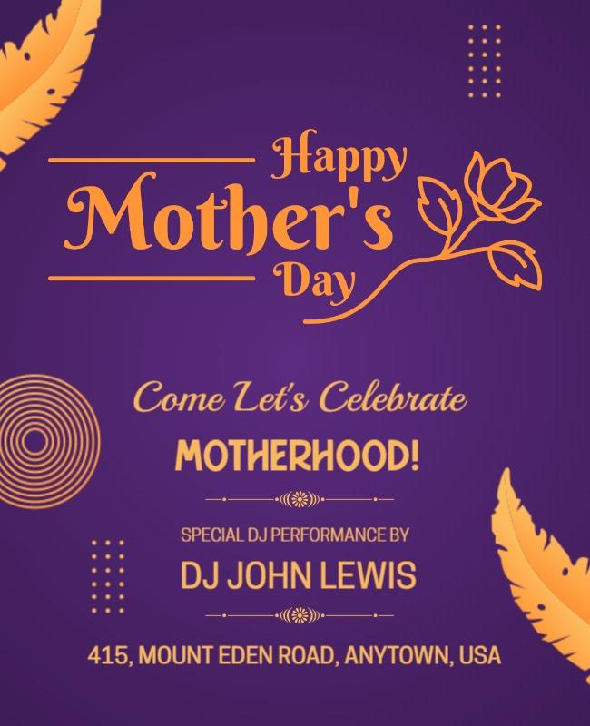 Mothers Day Celebration Event Flyer Template