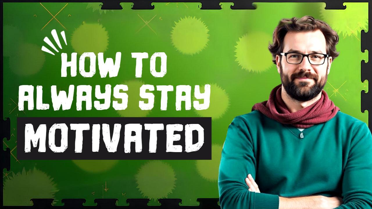 Motivation Tips for Staying Inspired Trending YouTube Thumbnail Template