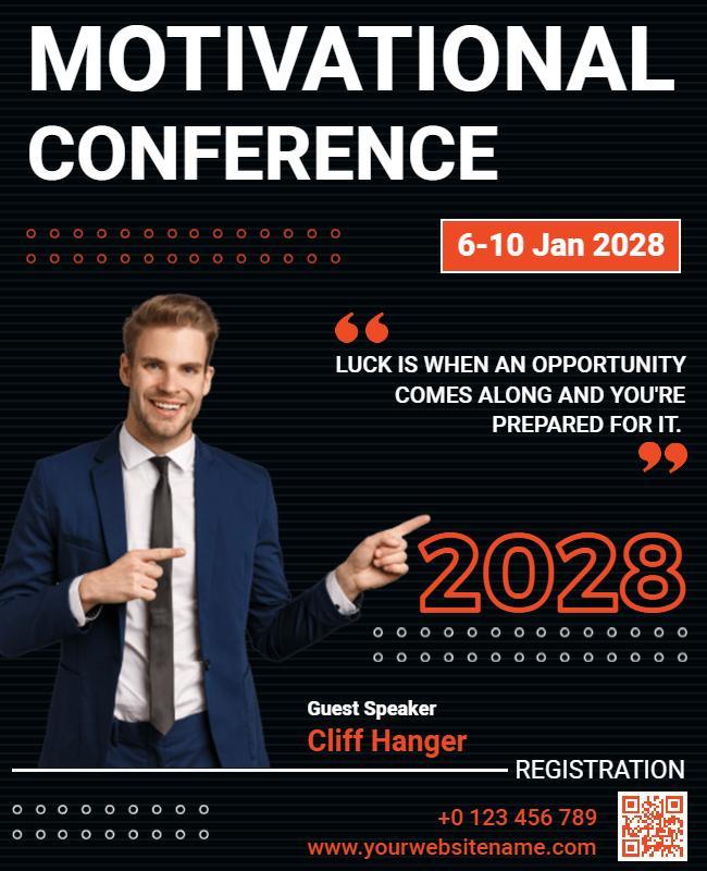 Motivational Conference Event Flyer Template